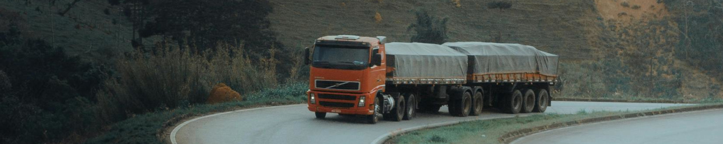 Photo of truck in highway.